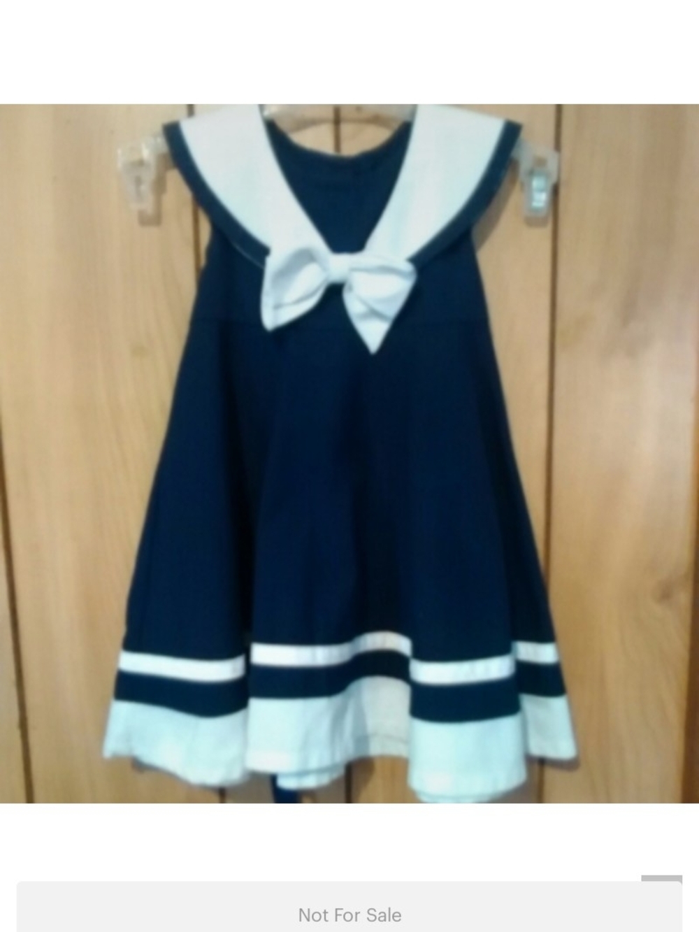 Good Lad Navy and White Sailor Dress with Bow